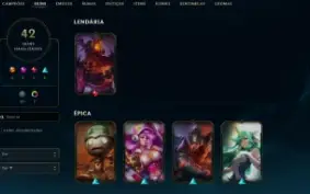 Conta League of Legends Full Acesso - 92 Champs e 42 Skins