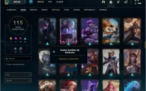 Conta platina 4 com 128 champs e 115 skins (Atrox Prestigio)