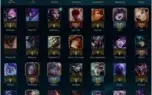 Conta de LoL com 71 campeões e 37 skins.
