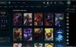 Conta 530 Skins raras
