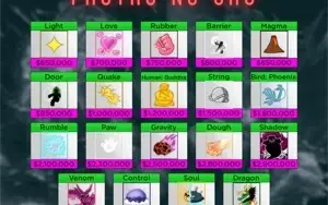Blox Fruits ⭐ Dark Coat, All Haki Color, 7 Frutas Awk., +