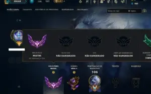 Mestre com 70 Champs e 9 Skins