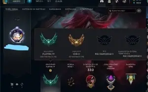 2 Contas Platina IV (lvl 42 e 247), 2k de rp
