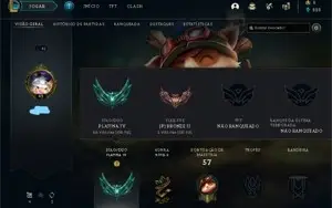2 Contas Platina IV (lvl 42 e 247), 2k de rp
