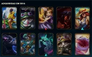 CONTA LEAGUE OF LEGENDS COM 96 SKINS E120 CAMPEÕES