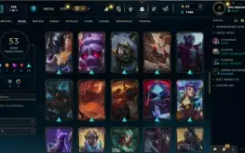 Esmeralda 4 com 80 Champs e 53 Skins + 2 Prestigios