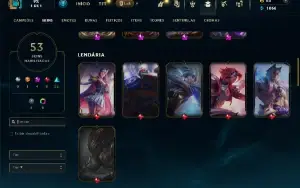 Esmeralda 4 com 80 Champs e 53 Skins + 2 Prestigios