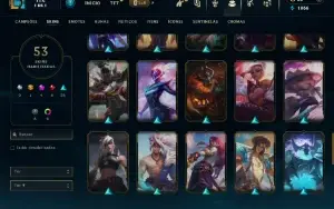 Esmeralda 4 com 80 Champs e 53 Skins + 2 Prestigios