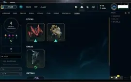 CONTA PRATA II, COM MUITA SKIN, MAESTRIA E TEMPO DE JOGO