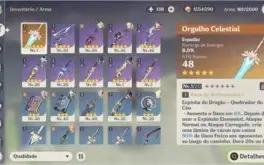 QIQI+ DIONA + ORGULHO CELESTIAL + 10 PERSONAGENS 4 ESTRELAS