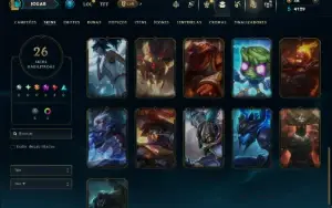 Unranked com 70 Champs e 26 Skins ( ADC / MID )
