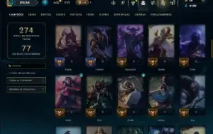 Unranked com 70 Champs e 26 Skins ( ADC / MID )