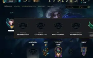 Unranked com 70 Champs e 26 Skins ( ADC / MID )