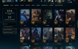Unranked com 70 Champs e 26 Skins ( ADC / MID )