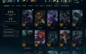 Unranked com 70 Champs e 26 Skins ( ADC / MID )