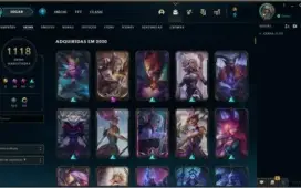 Conta League of Legends 1118 skins Todos Campeões