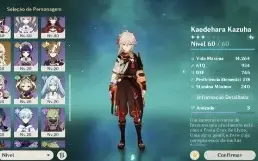 Ar47. Raiden + cortadora, Ayaka + neblina, Kazuha e +