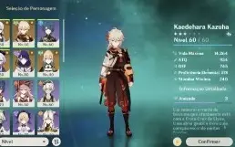 Ar47. Raiden + cortadora, Ayaka + neblina, Kazuha e +