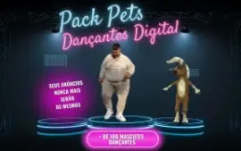 Pack de Mascote dançantes, Viralize seus posts e Anúncios 🚀