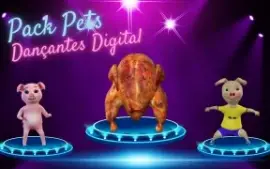 Pack de Mascote dançantes, Viralize seus posts e Anúncios 🚀