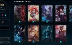 LOL - conta lol lvl 231 com 200 skins Prata 2