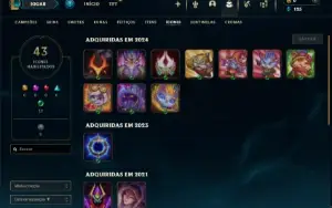 Esmeralda 3 com 22 Champs e 3 Skins + 3 Espolios
