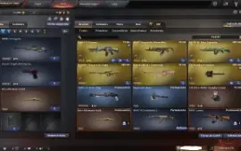 Conta Crossfire AL Barrinha de Ouro com algumas armas de zp