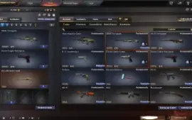 Conta Crossfire AL Barrinha de Ouro com algumas armas de zp