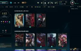 Nivel 551 Unranked 152 Skins C/ Todos campeões e 31k de EA