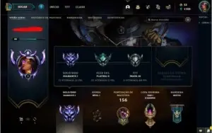 CONTA DIAMANTE 1 11 PDL 46 CHAMPIONS / 17 SKINS LVL 86