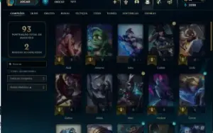 Conta Gold IV handlevel de 2020 com 18 skins barata