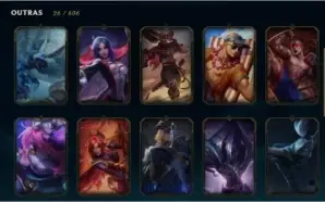 Vendo conta de lol platina com email