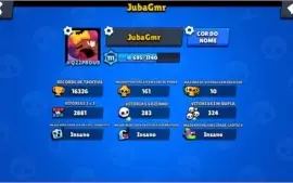 BRAWL STARS CONTA RARA 2 PASSES