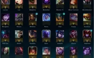 Conta LoL Platina Vários Champions !