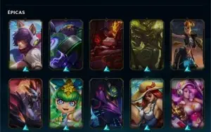CONTA LEAGUE OF LEGENDS COM 93 SKINS E120 CAMPEÕES UNRANKED