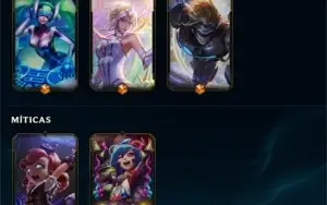 CONTA LEAGUE OF LEGENDS COM 93 SKINS E120 CAMPEÕES UNRANKED