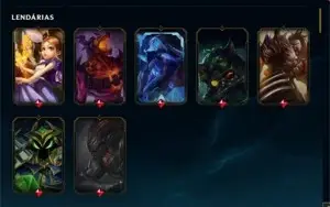 CONTA LEAGUE OF LEGENDS COM 93 SKINS E120 CAMPEÕES UNRANKED