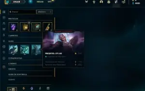Conta bronze 1 com 27 Champs e 1 Skin + 3 Fragmentos