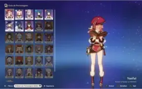GENSHIN IMPACT CONTA COM Yanfei + artefato 5 * - AR 20