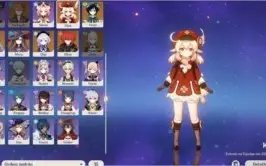 Conta Genshin Impact com 6 personagens 5 estrelas