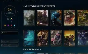 CONTA PLATINA, 93 CAMPEÕES E 24 SKINS
