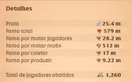 Conta Albion - T8 Todas Coletas - 162 M De Prata ( America )