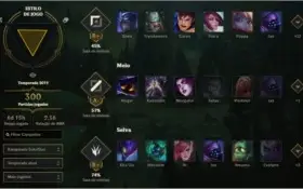Conta LoL Platina 1, 47 campeões
