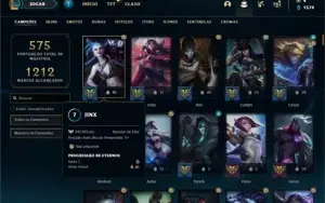 Conta Ouro 4 com TODOS os champs e 360 Skins + 46 Cromas