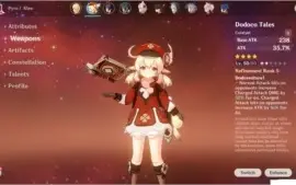 ✨⭐ [NA] AR 25 Klee + Contos de Dodoco - Razor e Beidou ⭐✨