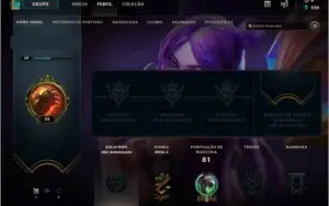 Conta Unranked com Kaisa KDA, 3 reembolsos.