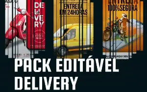 Pack Delivery - Templates Editáveis para Canva - Impulsione