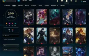 Conta prata 4 com 150 Champs e 300 Skins + 5 Prestigios