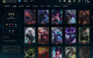 Conta prata 4 com 150 Champs e 300 Skins + 5 Prestigios