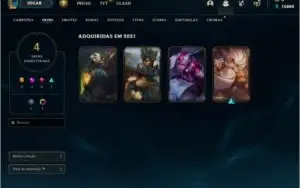 Conta mestre lol, sem e-mail verificado